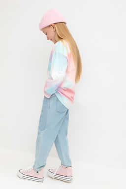 КР 302671/разноцветный спрей джемпер (свитшот) для дев