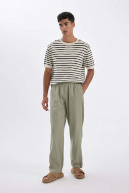 Узкие льняные брюки Relax Fit - Defacto фото 2