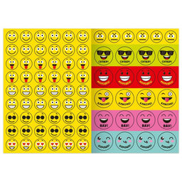 Наклейки - оценки Смайлики, 150 наклеек - Буква-ленд фото 7