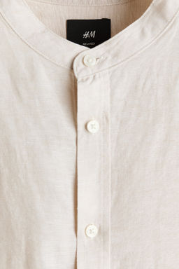 Camisa en mezcla de lino Relaxed Fit - H&m фото 6
