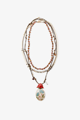 PACK OF 3 FLOWER BEAD NECKLACES - Zara фото 2