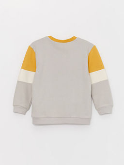 Bisiklet Yaka Uzun Kollu Mickey Mouse Bask?l? Erkek Bebek Sweatshirt - Waikiki фото 3