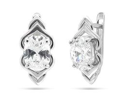 Серьги из серебра алпанит, В10-0473