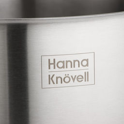 Кастрюля Hanna Knövell HoReCa, 40 л, толщина 0.8 мм, 201 сталь, дно 3.2 мм, с крышкой, с теплораспределительным слоем, индукция, нержавеющая сталь