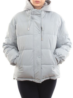 H24-088 GRAY/LT. BLUE Куртка демисезонная женская (120 гр. холлофайбер) - Fashion фото 3