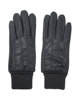 Перчатки из экокожи, экозамши и шерсти