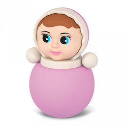 Игрушка "Неваляшка малая "Настенька" 10х10х18см, ПЭТ (полиэтилентерефтолат), пп пакет, "Stellar" (Россия)
