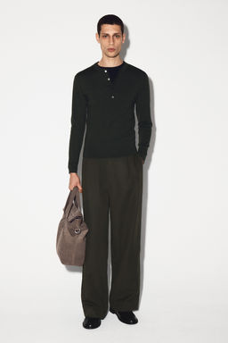 PANTAL?N RELAXED FIT WIDE LEG EN MEZCLA DE LINO - H&m фото 7