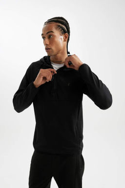 DeFactoFit Толстовка Sportsman из пике стандартного кроя с капюшоном