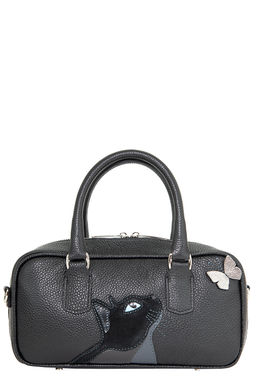 Сумка с аппликацией ДС-609-352 черный