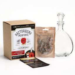 Подарочный набор для приготовления алкоголя Пряный виски: травы и специи 19 г, штоф 500 мл., инструкция