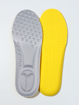 Цена за 2 шт. Стельки детские для обуви, универсальные, р-р RU до 35 (р-р Пр-ля до 36), 23.4 см, пара, серые