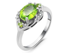 Кольцо из серебра перидот, Паланья