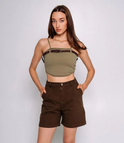 Шорты #КТ8512 (1), тёмный хаки