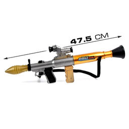 Гранатомет Базука, стреляет ракетой, световые и звуковые эффекты, на батарейках - Simaland фото 2