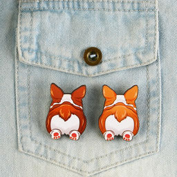 Цена за 2 шт. Значки деревянные, неразлучники Одно приключение, 2 шт., 8?12 см