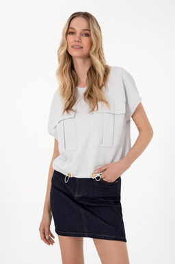 Kad_n A__k Gri Ti__rt Sepette S_rpriz _ndirim