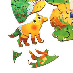 Пазл фигурный. По мотивам русской народной сказки Колобок - Лесная мастерская фото 5