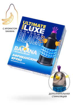 Презервативы Luxe, black ultimate, Африканский круиз, банан, 18 см, 5,2 см, 1 шт.