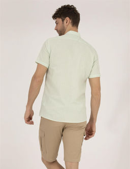 Ye_il Regular Fit K_sa Kollu G_mlek