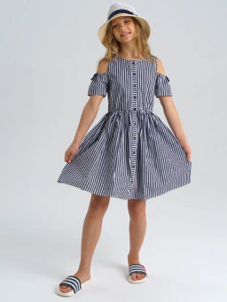 PlayToday / Платье текстильное для девочек  фото 4