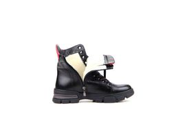 Ботинки EDART 227.V.astra15bl.black+red/шерсть