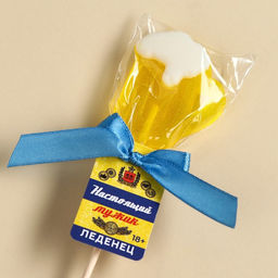 Леденец пиво Настоящий мужик, вкус: мультифрукт, БЕЗ САХАРА, 25 г. (18+) - Simaland фото 4