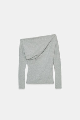TOP ASIM?TRICO SOFT / Gris vigor? - Zara фото 7