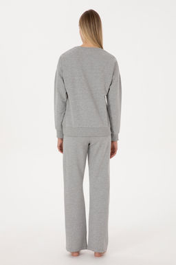 Kad_n Gri Melanj Pijama Tak_m_ - U.s. polo assn фото 5