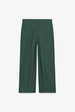 HIGH-WAIST CULOTTE TROUSERS - Zara фото 6