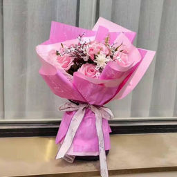 Цена за 20 шт. Пленка матовая для цветов Новости Love, бургунди/вишня, 60 х 60 см - UPAK LAND фото 6