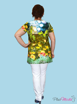 Туника Модель №17 размеры 52-70 - Plusmoda фото 3