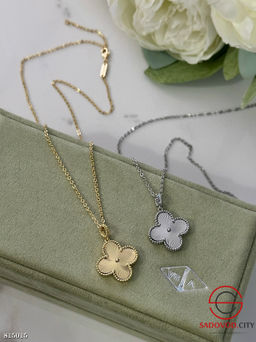 Цепочка с кулоном клевер из медицинской стали