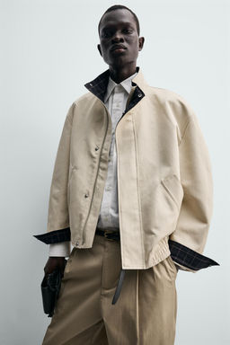 CAZADORA CUELLO CONTRASTE / Crema - Zara фото 6