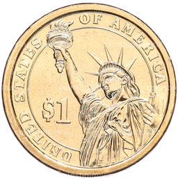 Монета 1 доллар 2012 года (Р) США 24-й президент США Гровер Кливленд