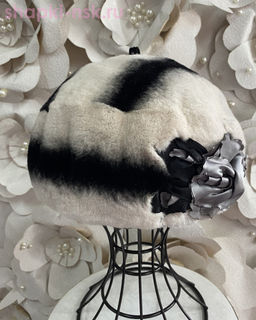 Волна Роза кролик рекс Берет женский (56-58)