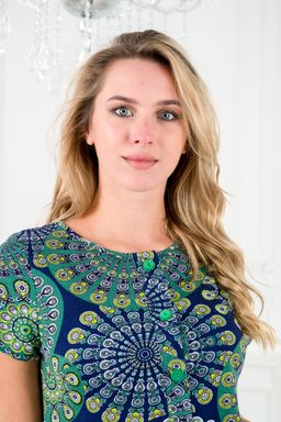 Платье женское из кулирки Кармелита карусель - Амадэль фото 8