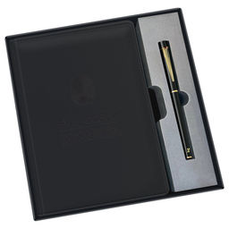 Ежедневник BG недатир. А5 136л. кожзам "Будь собой" + ручка (DuA5_67141) черный, в подарочной уп.