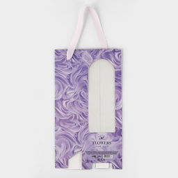 Цена за 5 шт. Пакет-переноска для цветов с пластиковым окном, Flowers, сиреневая, 30 х 12 х 8 см - Дарите счастье фото 9