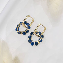 Серьги из Содалита - Радуга самоцветов фото 2