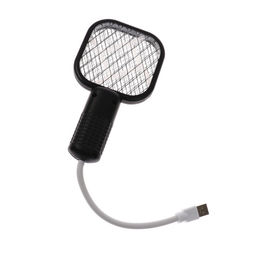 Мухобойка Bl-S, электрическая, портативная, Led подсветка, USB, чёрная
