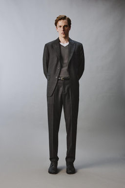 BLAZER TRAJE CUADROS 100% LANA / Marengo vigor?