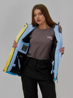 Горнолыжный костюм женский зимний желтого цвета 016J - Chunmai фото 20