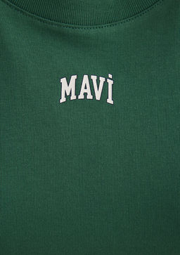 Mavi Logo Bask?l? Yesil Crop Tisort  фото 7