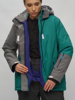 Горнолыжный костюм женский большого размера темно-зеленого цвета 02278TZ - Chunmai фото 14