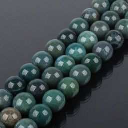 Бусины для украшений из Агата мохового (32 бусины) 38 см