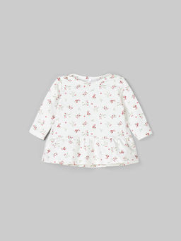 Платье туника с рюшей Цветы 0+ - Bungly фото 2