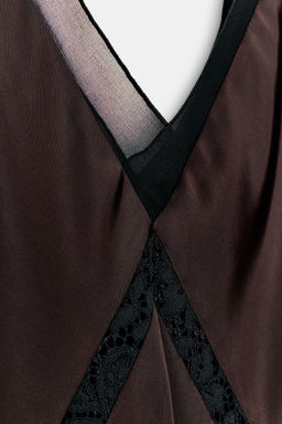 ASYMMETRIC SATIN MIDI DRESS - Zara фото 8