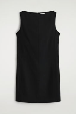 VESTIDO CORTO ESTRUCTURADO MEZCLA DE LANA MERINO
