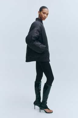 Cazadora bomber oversize de plum?n - H&m фото 5